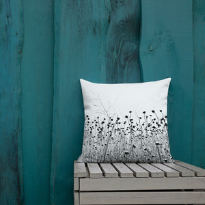 "The Flower of the Waste Land"-Premium Pillow