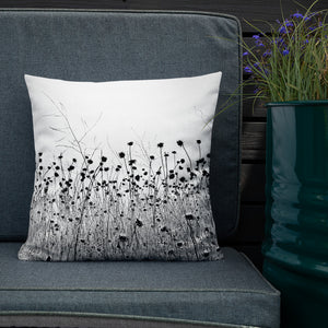 "The Flower of the Waste Land"-Premium Pillow