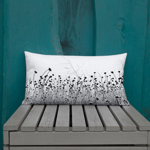 "The Flower of the Waste Land"-Premium Pillow