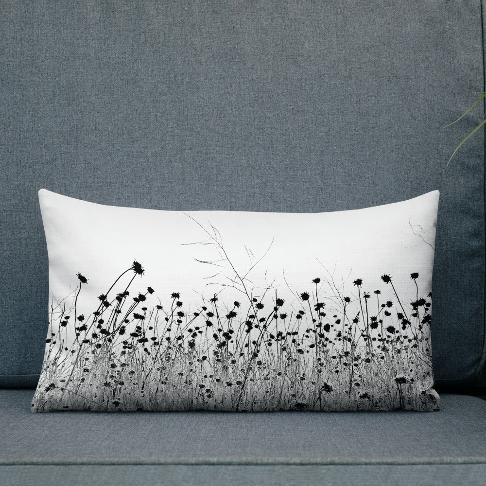 "The Flower of the Waste Land"-Premium Pillow