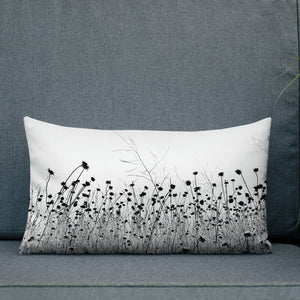 "The Flower of the Waste Land"-Premium Pillow