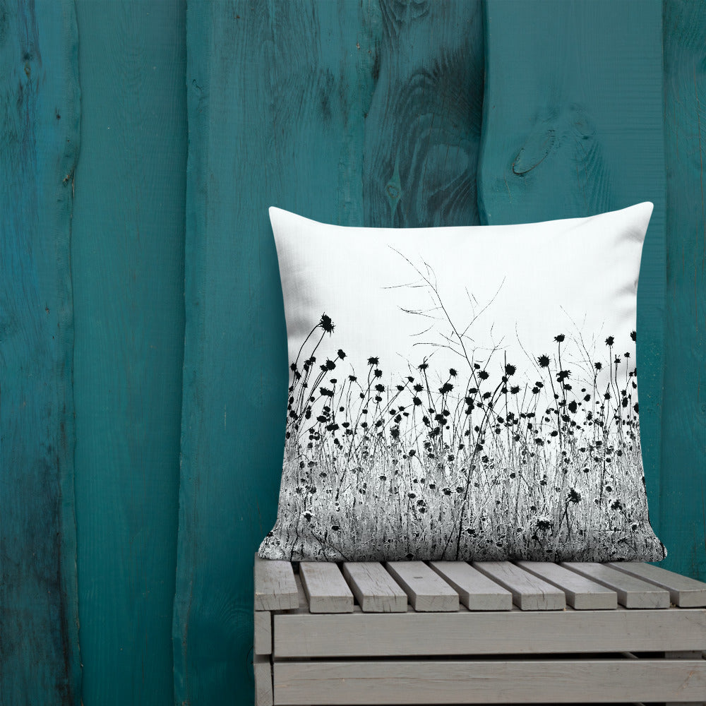 "The Flower of the Waste Land"-Premium Pillow