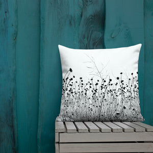 "The Flower of the Waste Land"-Premium Pillow