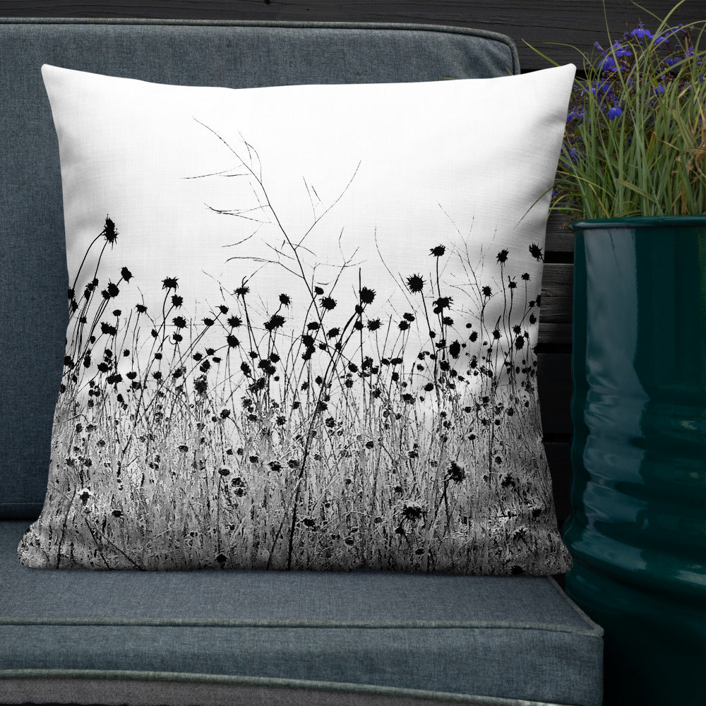 "The Flower of the Waste Land"-Premium Pillow
