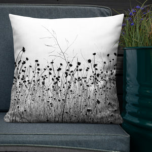 "The Flower of the Waste Land"-Premium Pillow