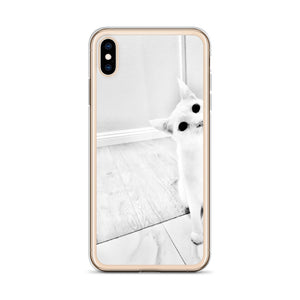 white Cat-iPhone Case