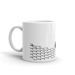 "Never Give Up"-（White glossy mug）