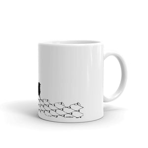 "Never Give Up"-（White glossy mug）